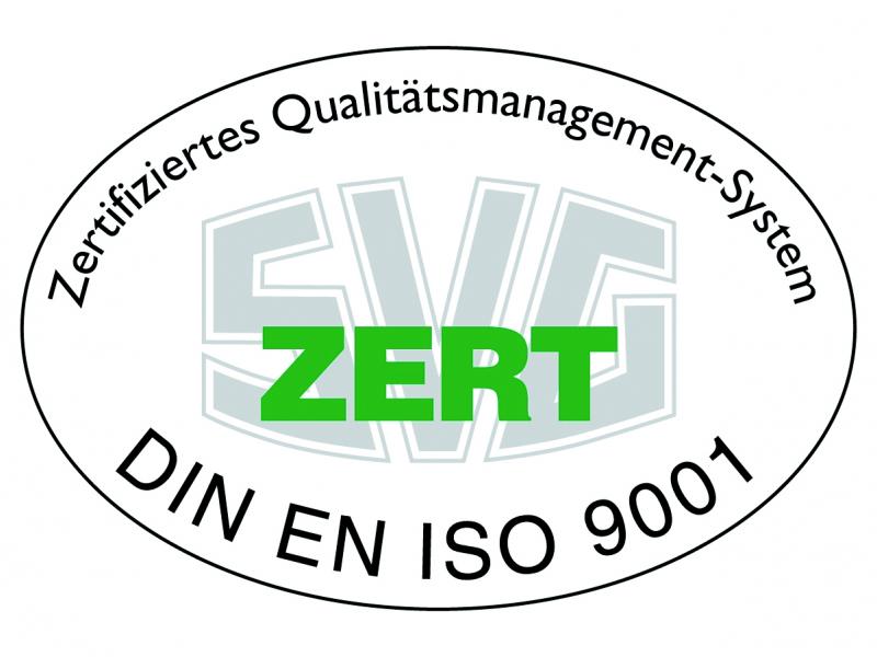 Zertifikat ISO 9001